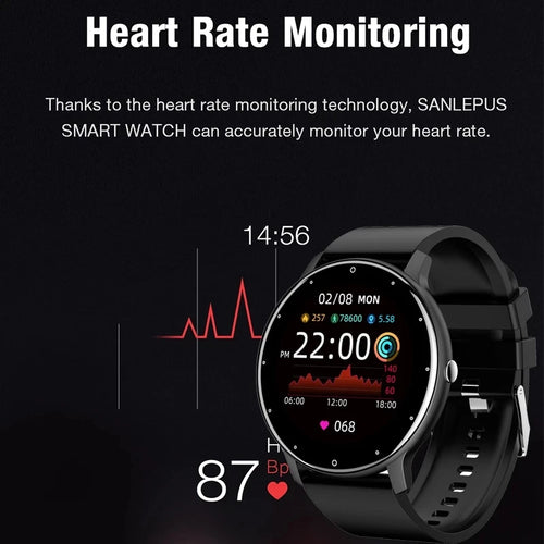 LIGE 2026 Smart Watch Women Men Ladies Gift Sport Fitness Men Watches Heart Rate Monitor Waterproof Smartwatch For Android IOS